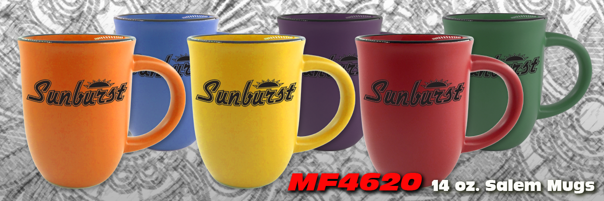 24 oz. Ceramic Salem Mugs with logo