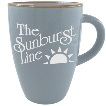 11 ounce matte black mug with white interior
