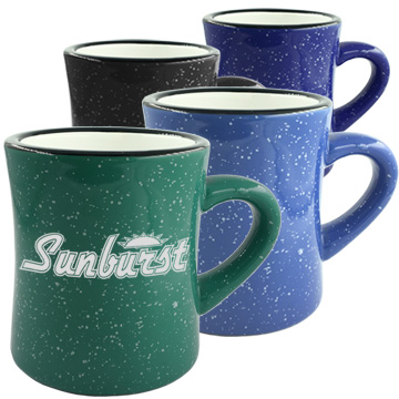 Item sp9023 10 ounce ceramic speckled diner mug