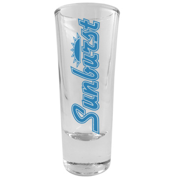 2 ounce shooter glass with custom imprint