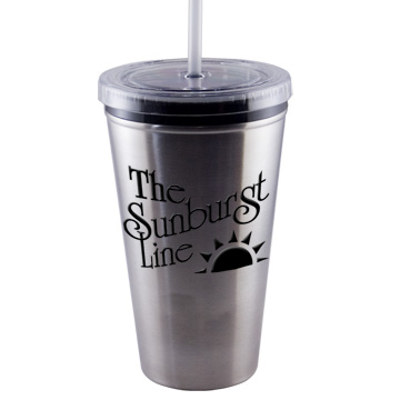 16 ounce stainless steel tumbler with custom imprint