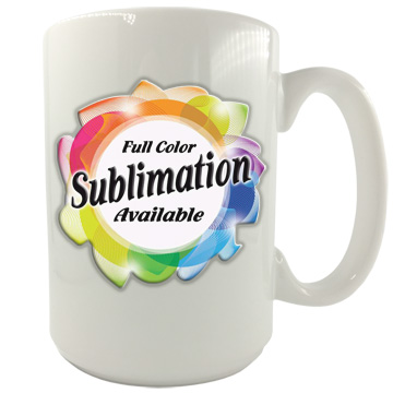 Item 4070sub 15 ounce sublimation mug
